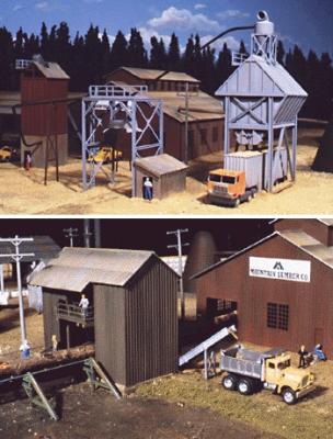 Walthers Cornerstone 3144 HO Scale Sawmill Outbuildings -- Kit