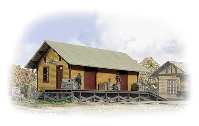 Walthers Cornerstone 3533 HO Scale Golden Valley Freight House -- Kit - 8-3/8 x 3-3/8 x 3-1/4" 20.9 x 8.4 x 8.1cm